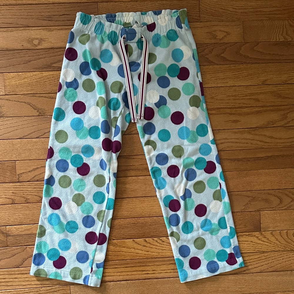 💤 OLD NAVY Kids Pajama Bottoms with Multicolor Polka Dots size medium 8 girls